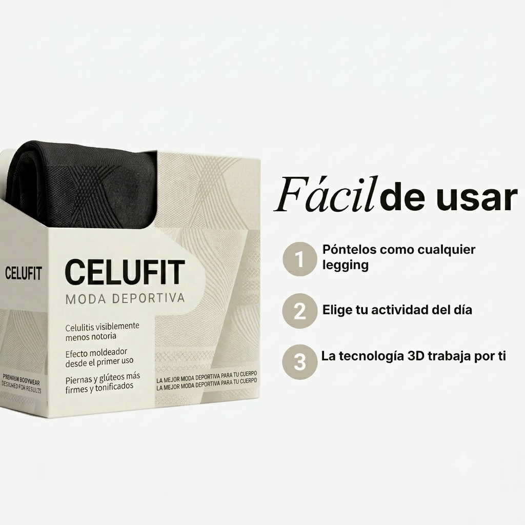 CelluFit™ – Shorts 3D Anticelulíticos y Moldeadores